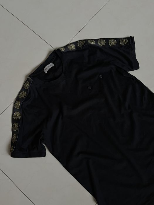 Koszulka streetwear z elementami Stone island x Moncler