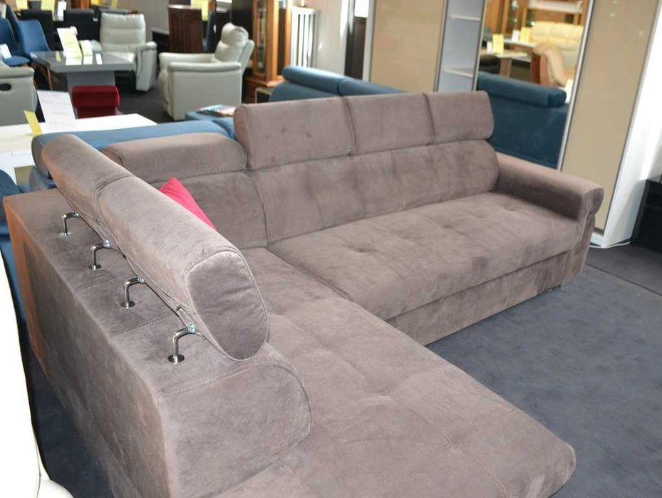 Nowy narożnik ATLANTA 190x280cm, Tkanina HAGA, -35%= Producent OLESNO