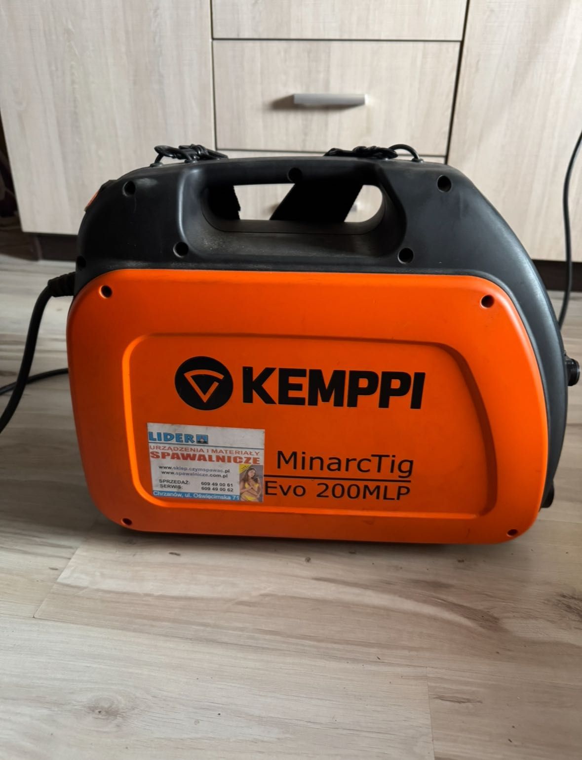 Spawarka Kemppi minarcTIG evo 200 MLP uchwyt kemppi 8m