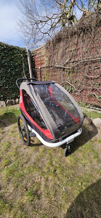 Przyczepka rowerowa jedno - dwuosobowadziecięca HAMAX Traveller Twin