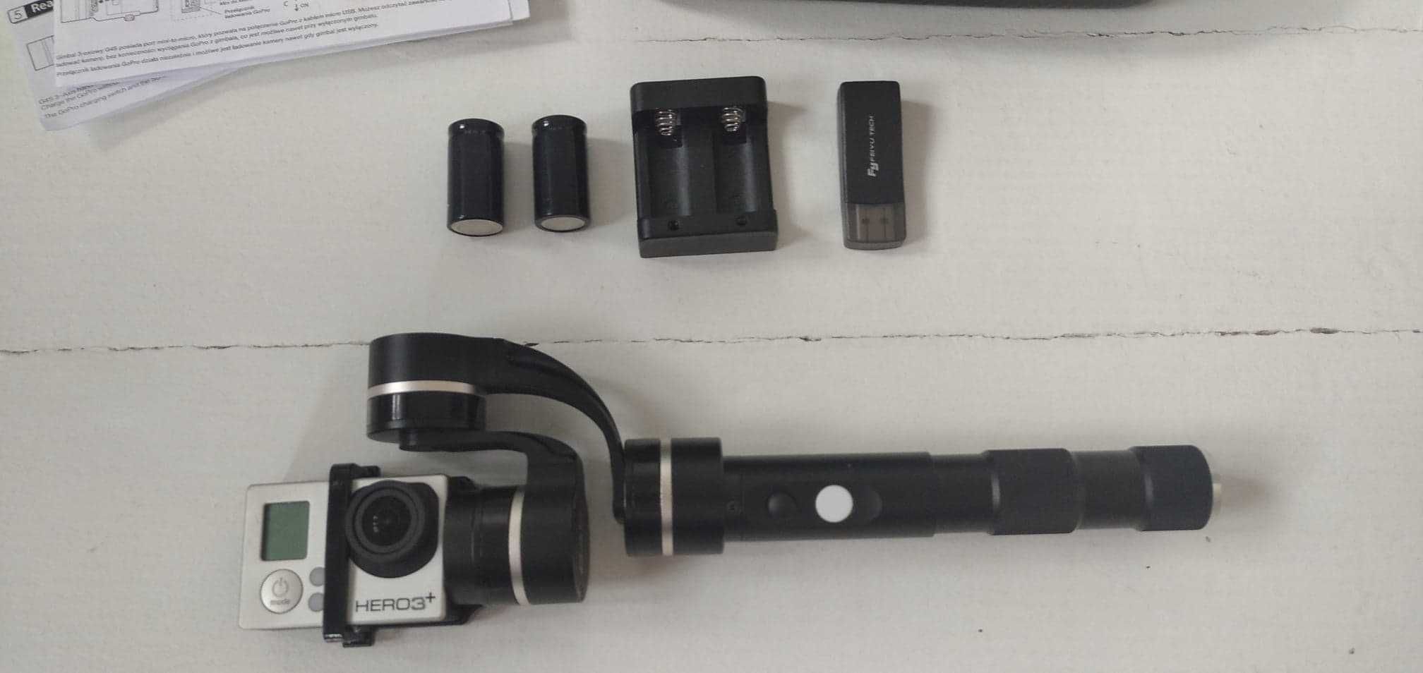 Gimbal Feiyu Tech G4S do GoPro kamery sportowej, stabilizator