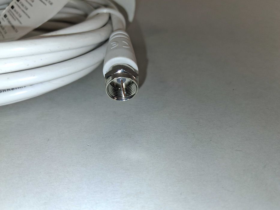 N166 Kabel Antenowy SAT Hama F-F 75 dB Biały Wysokiej Jakości 3 m