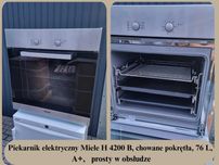 Piekarnik Miele H 4200 B, chowane pokrętła, 76L, A+, prosty w obsłudze