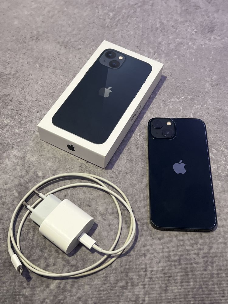 Iphone 13 bez rys + ładowarka, pudelko, szklo