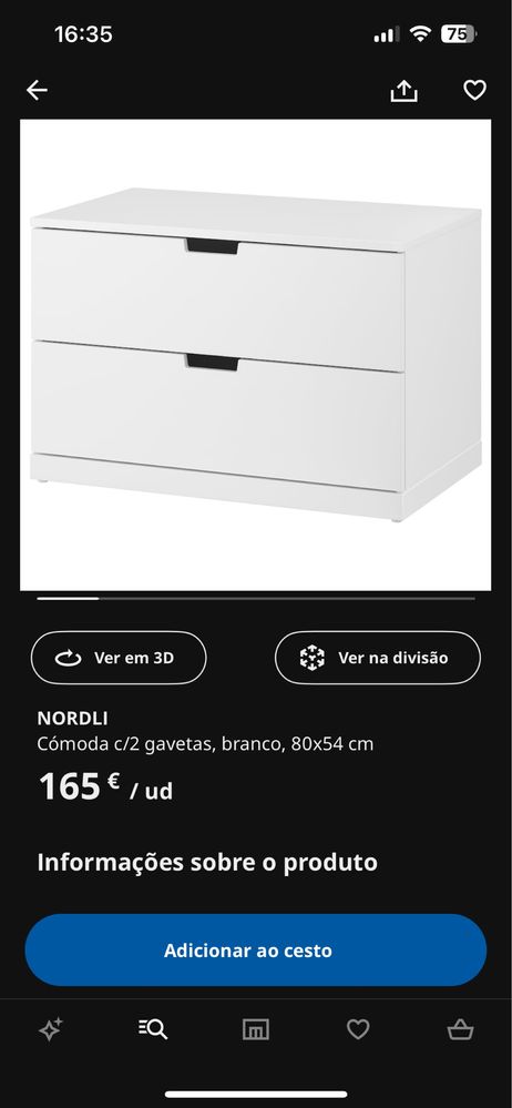 Comoda gama nordli IKEA