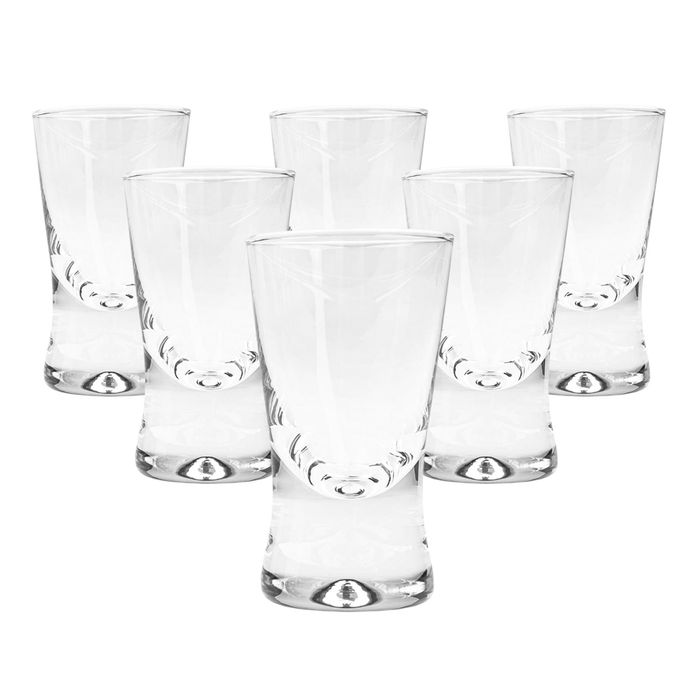 Zestaw 6 sztuk kieliszki szklane 25 ml