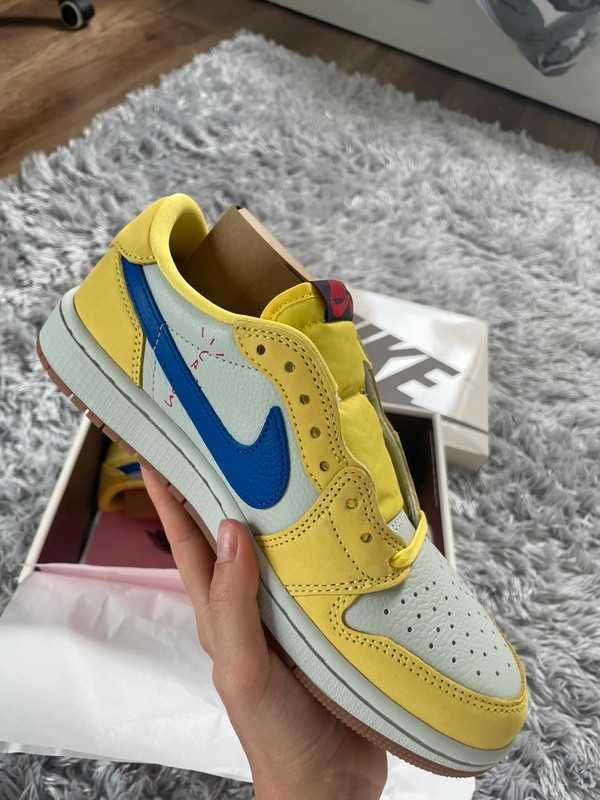 Nike_Air_Jordan_1 Low OG Canary Yellow Travis Scott x  rozmiar EU R.40