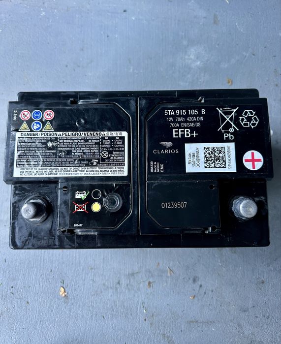 AKUMULATOR AUDI VW 5TA915105B 12V 70Ah 420A EFB+ 05/2023