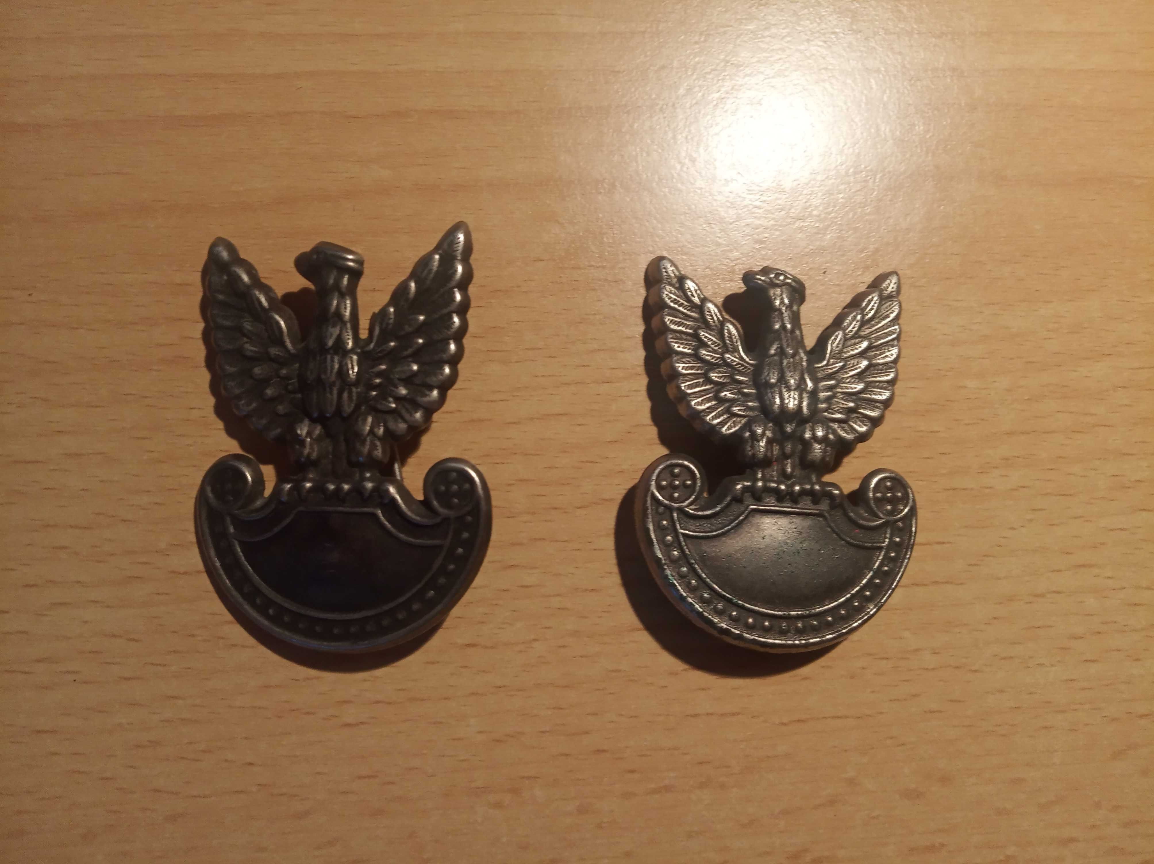 metalowe orzełki wojskowe PRL