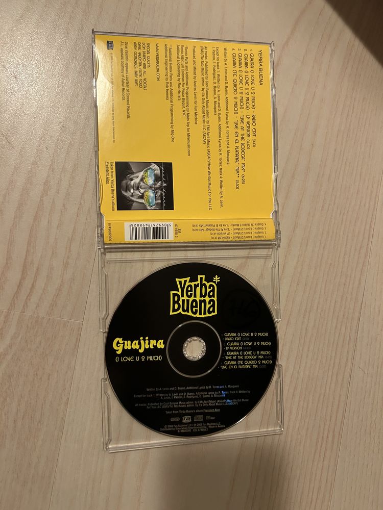 Cd Single dos Verba Buena c/ carimbo Sony Music Portugal