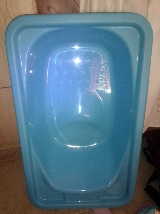 Banheira azul bebe