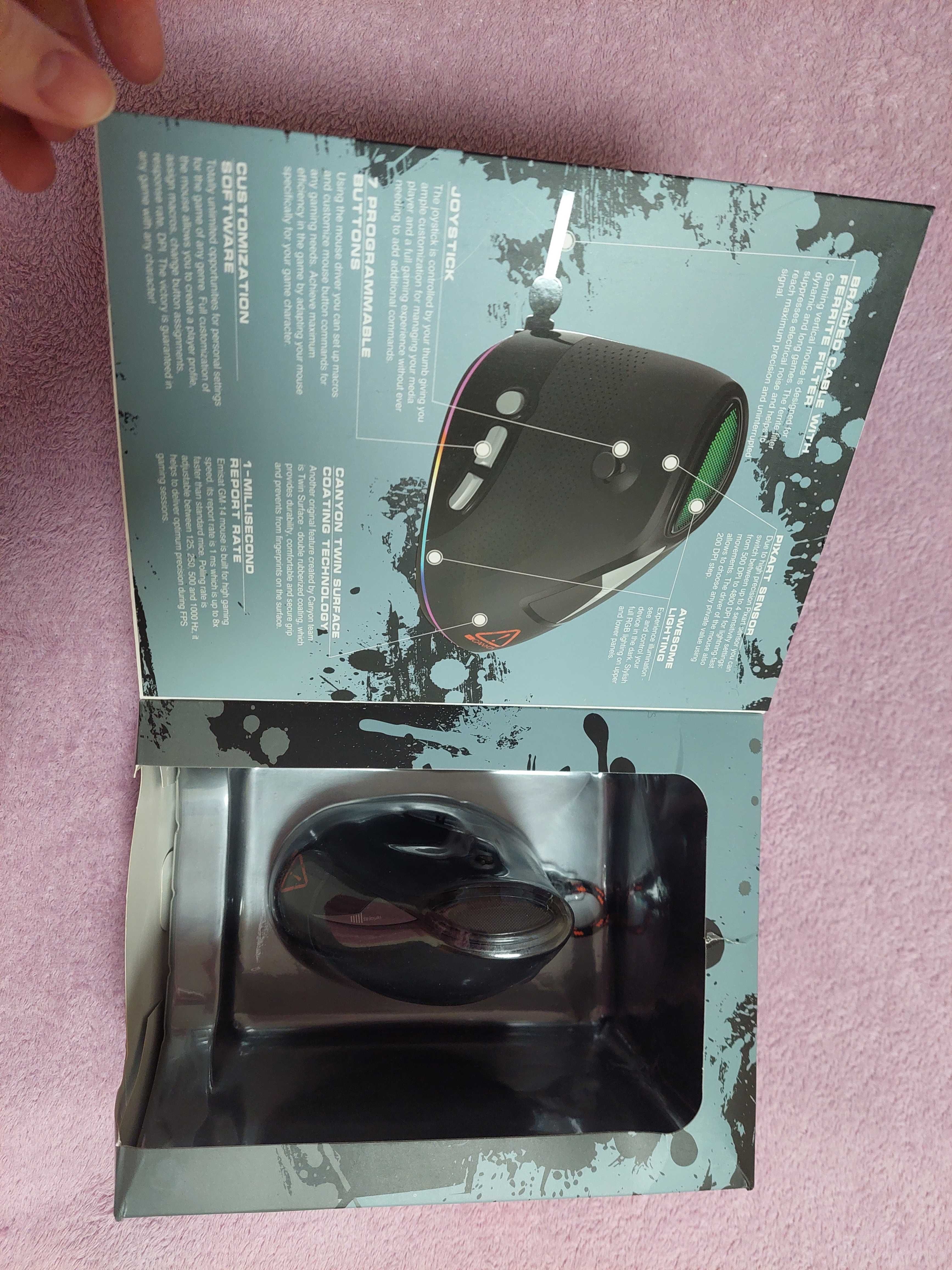 Миша Canyon Emisat USB (CND-SGM14RGB)