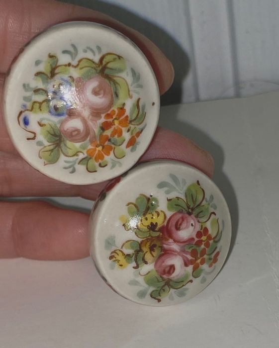 Puxadores antigo porcelana francesa