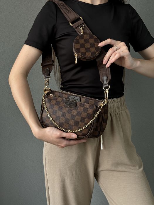 Жіноча сумка Louis Vuitton 3в1 multi кросбоди клатч Люкс женская сумка