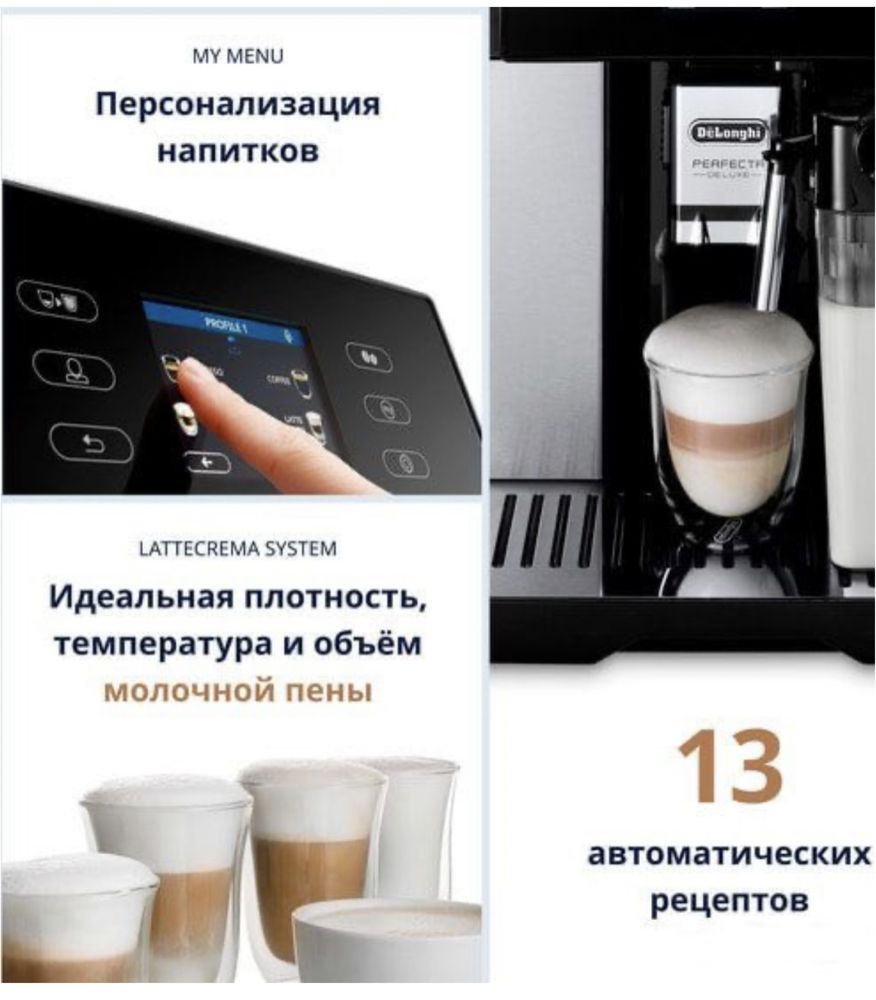 Кофемашина полный автомат Delonghi 460.80. MB