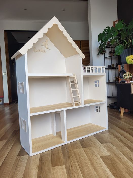 Drewniany domek dla lalek Barbie Domek dla myszek