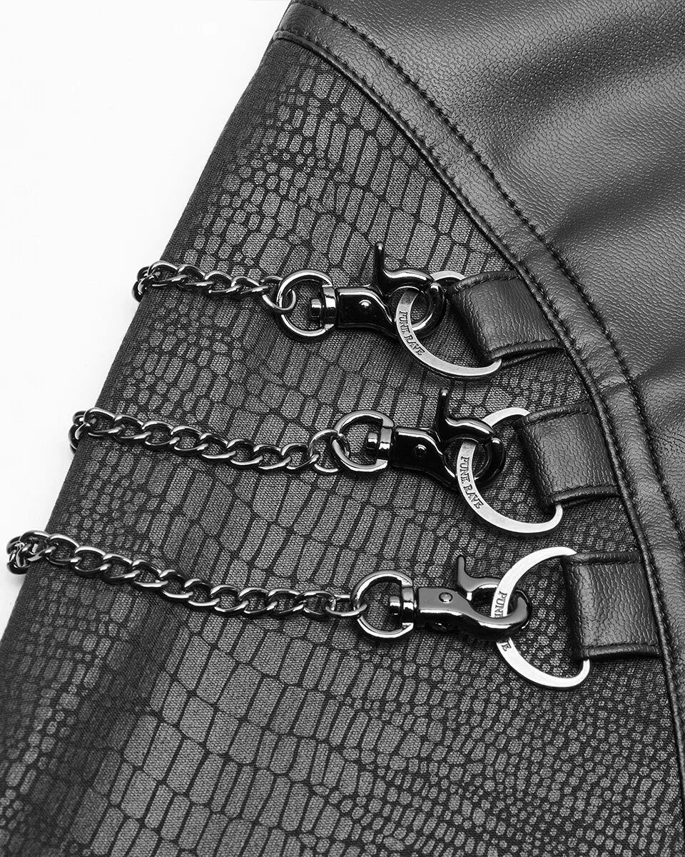 Spodnie PUNK RAVE goth killstar metal łańcuchy