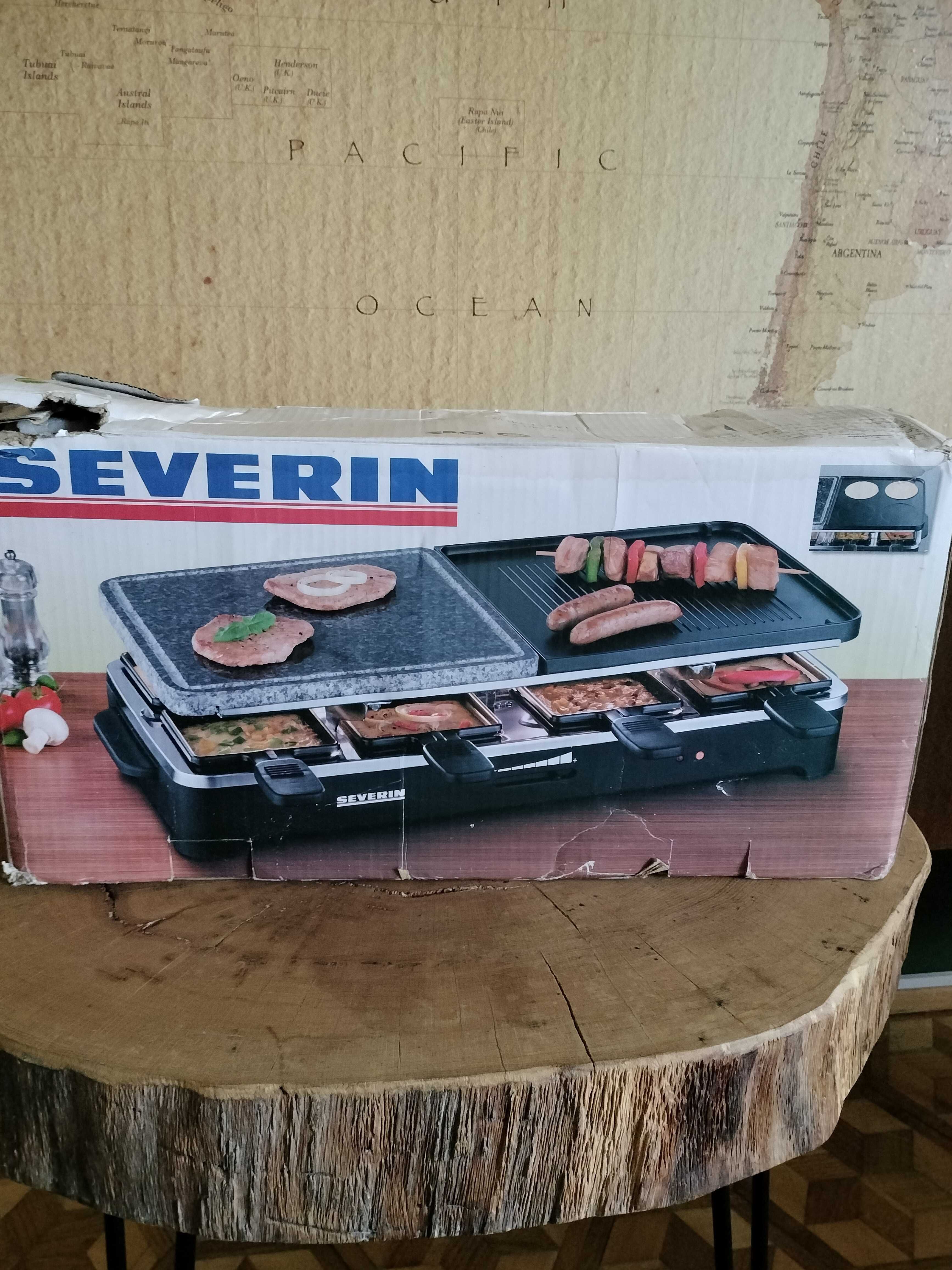 Severin RG 9645 grill elektryczny Raclette z płytą kamienną
