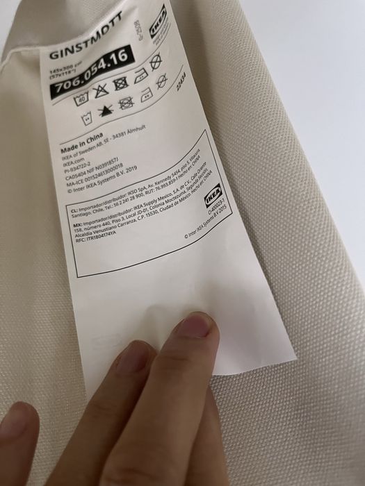 Varão e cortina Ikea