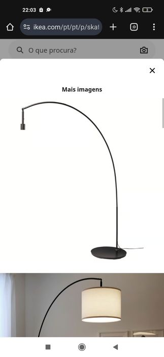 Candeeiro Skaftet Ikea