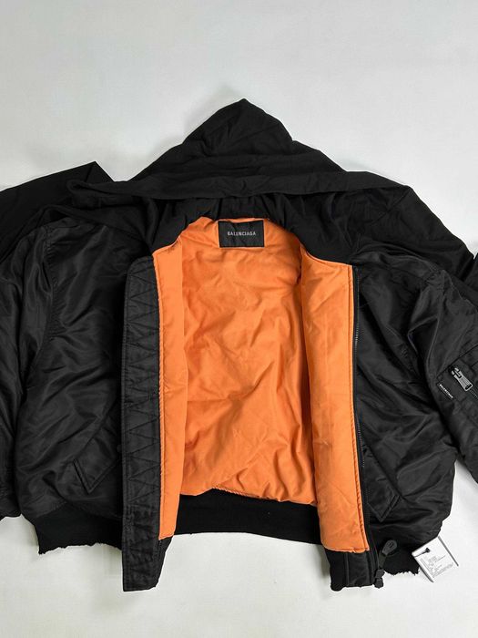 Бомбер Balenciaga черный куртка чорна курточка opium black L M S