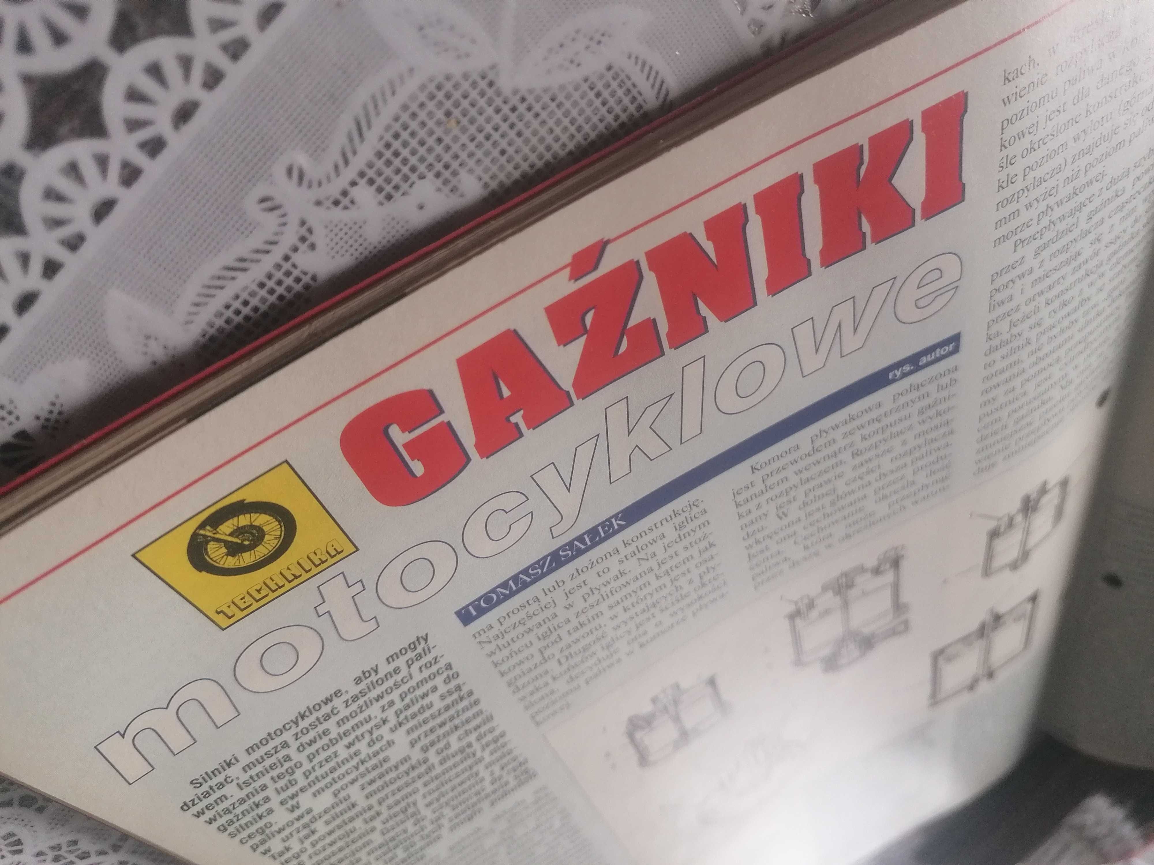 Gazeta Świat Motocykli JUNAK weryfikacja silnika WSK M06 B1 2001 nr. 3