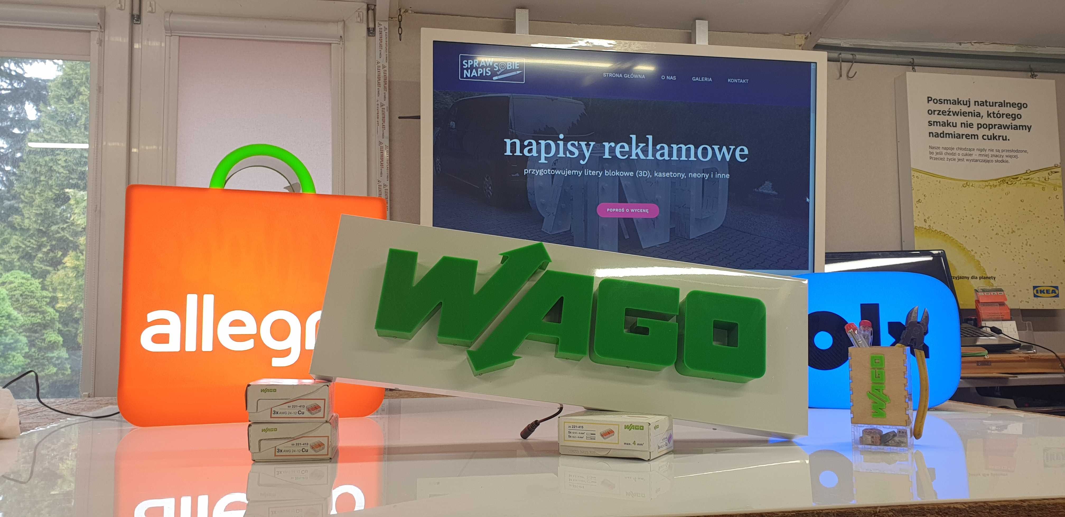 WAGO Logo Decor Led Neon Kaseton Reklama