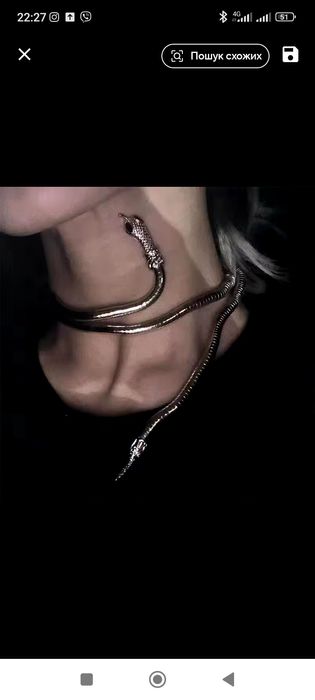 Новинка! Прикраса Змія трансформер на шию, руку або волосся