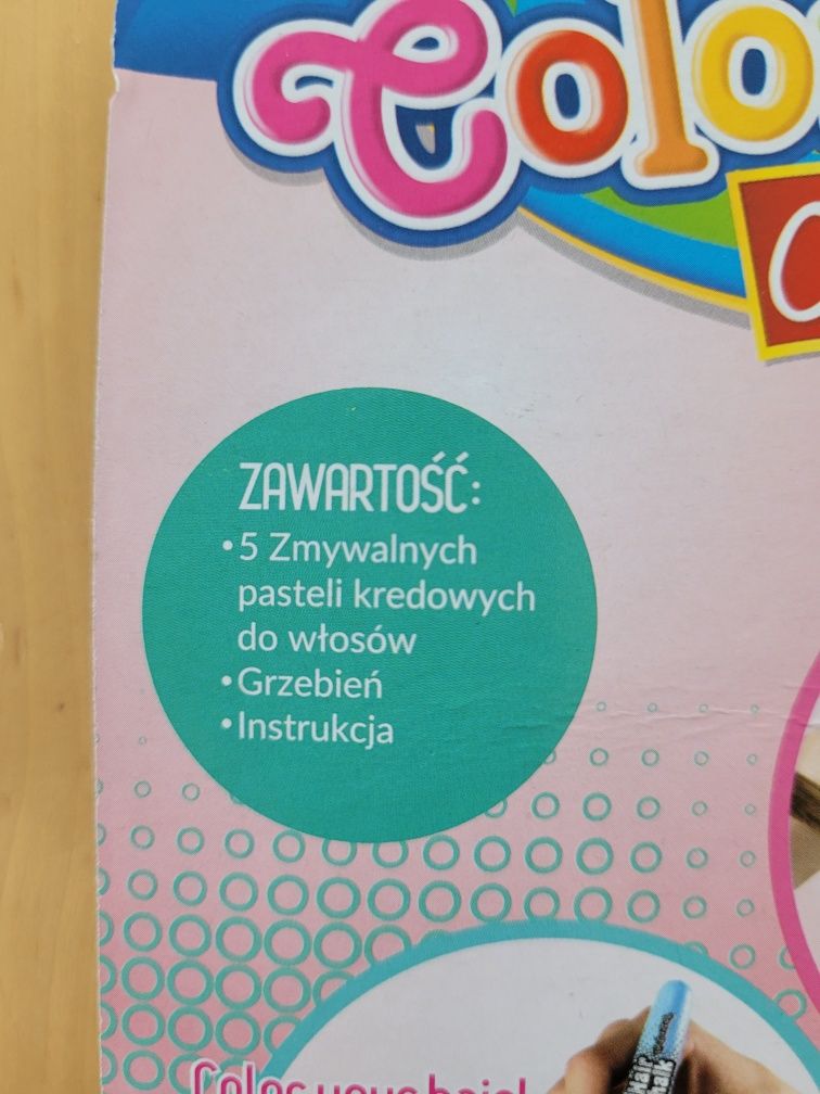 NOWE Pastele kredowe do włosów farby