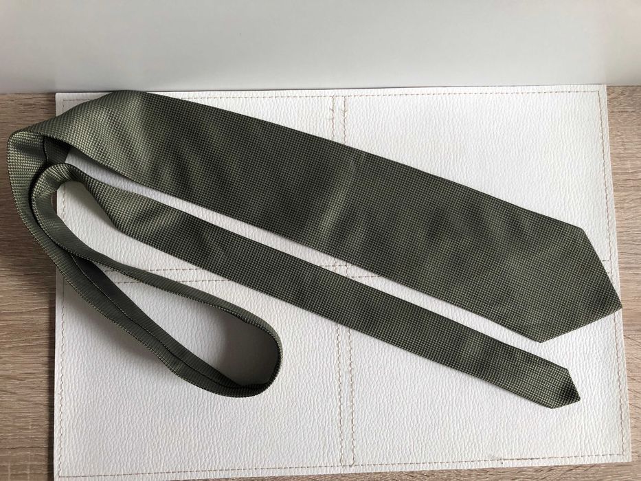 krawat męski khaki Vincenzo