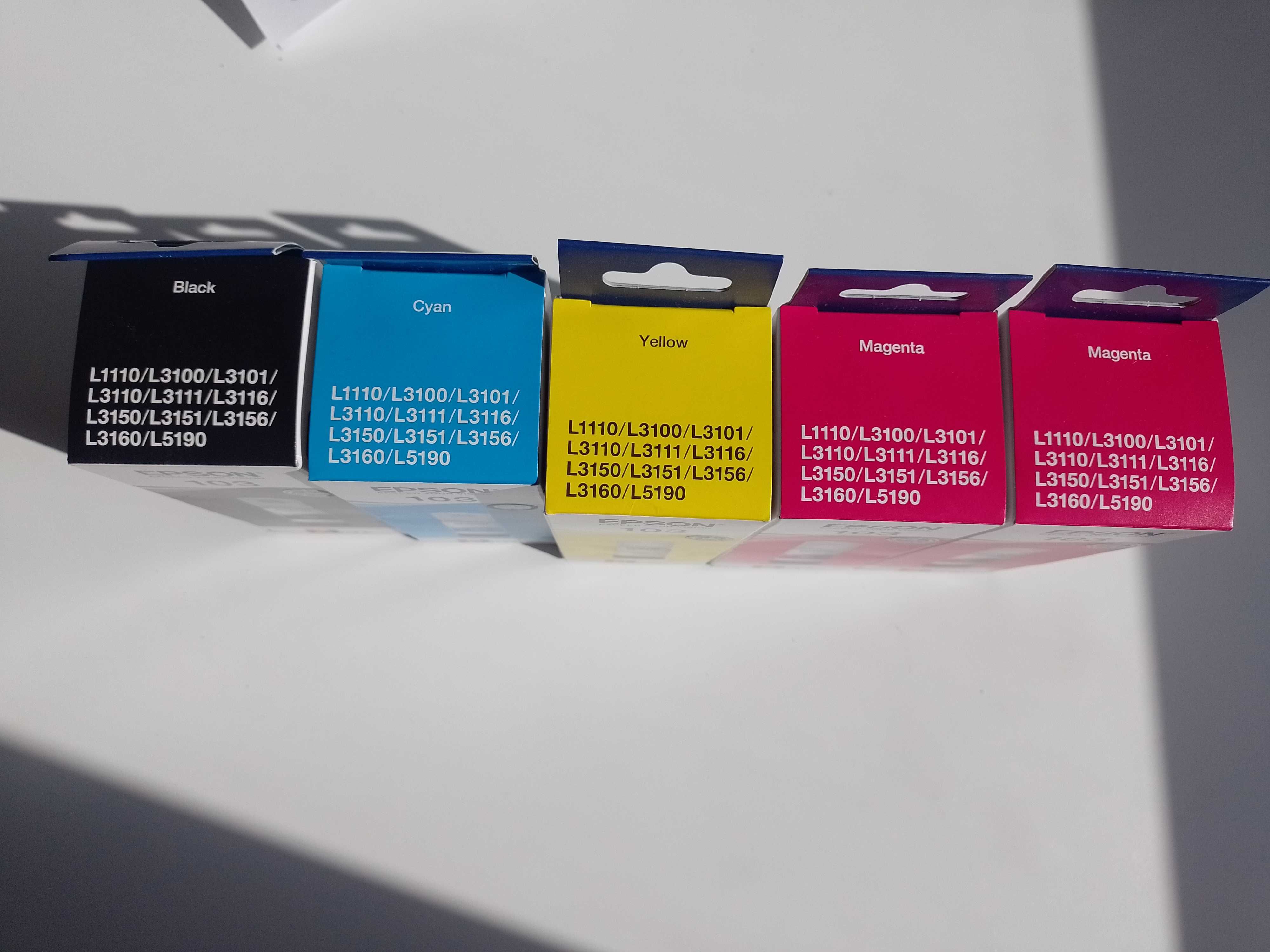 Epson tusze do drukarki NOWE ecotank 103 czarny, żółty, cyan, magenta