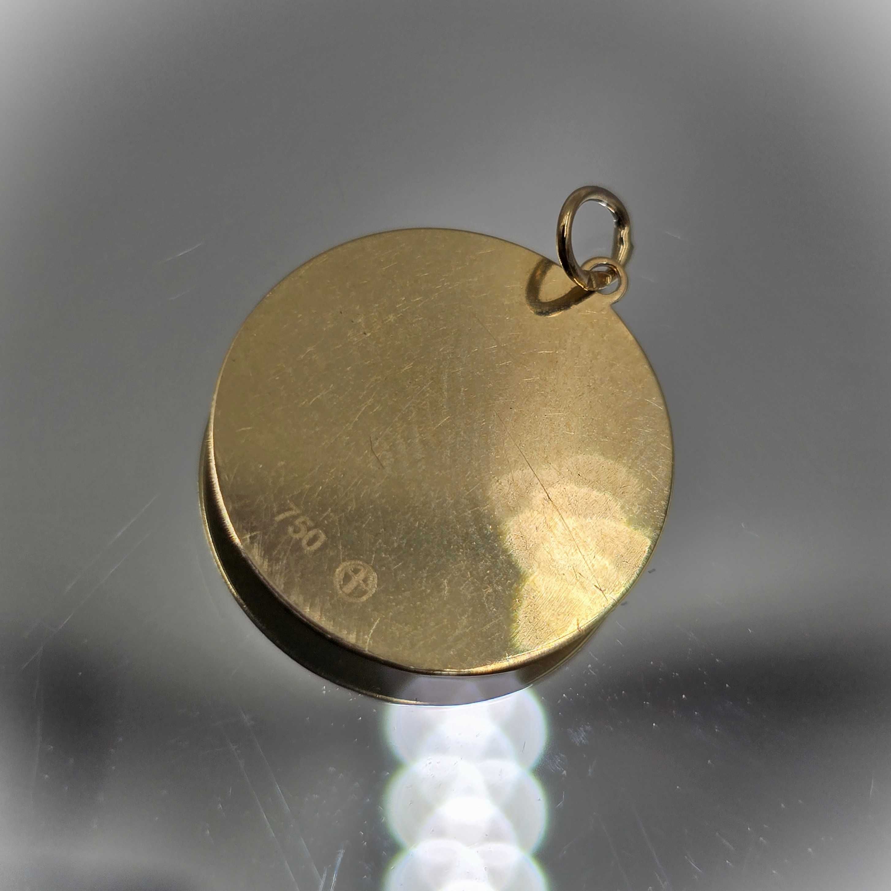 Złota Przywieszka APART Znak Zodiaku LEW Próba 750 18K 0,63g 1,5cm