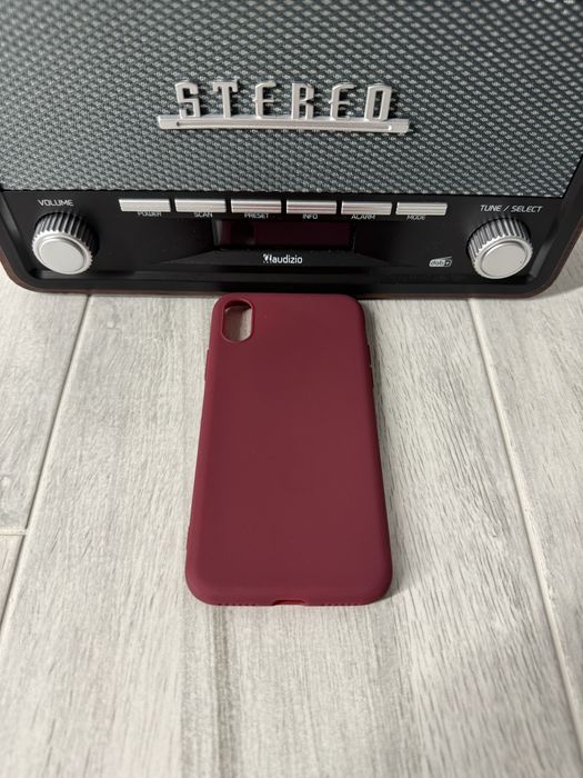 Etui do iPhone XS 5.8 cala Bordowy