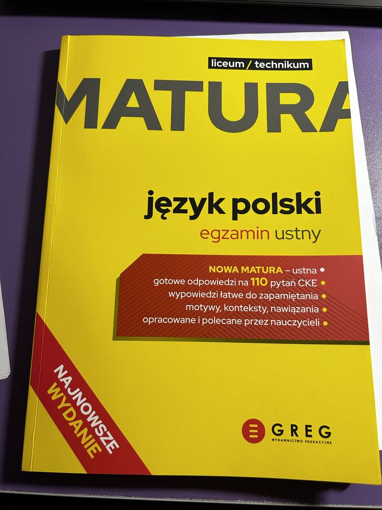 Książka język polski egzamin ustny