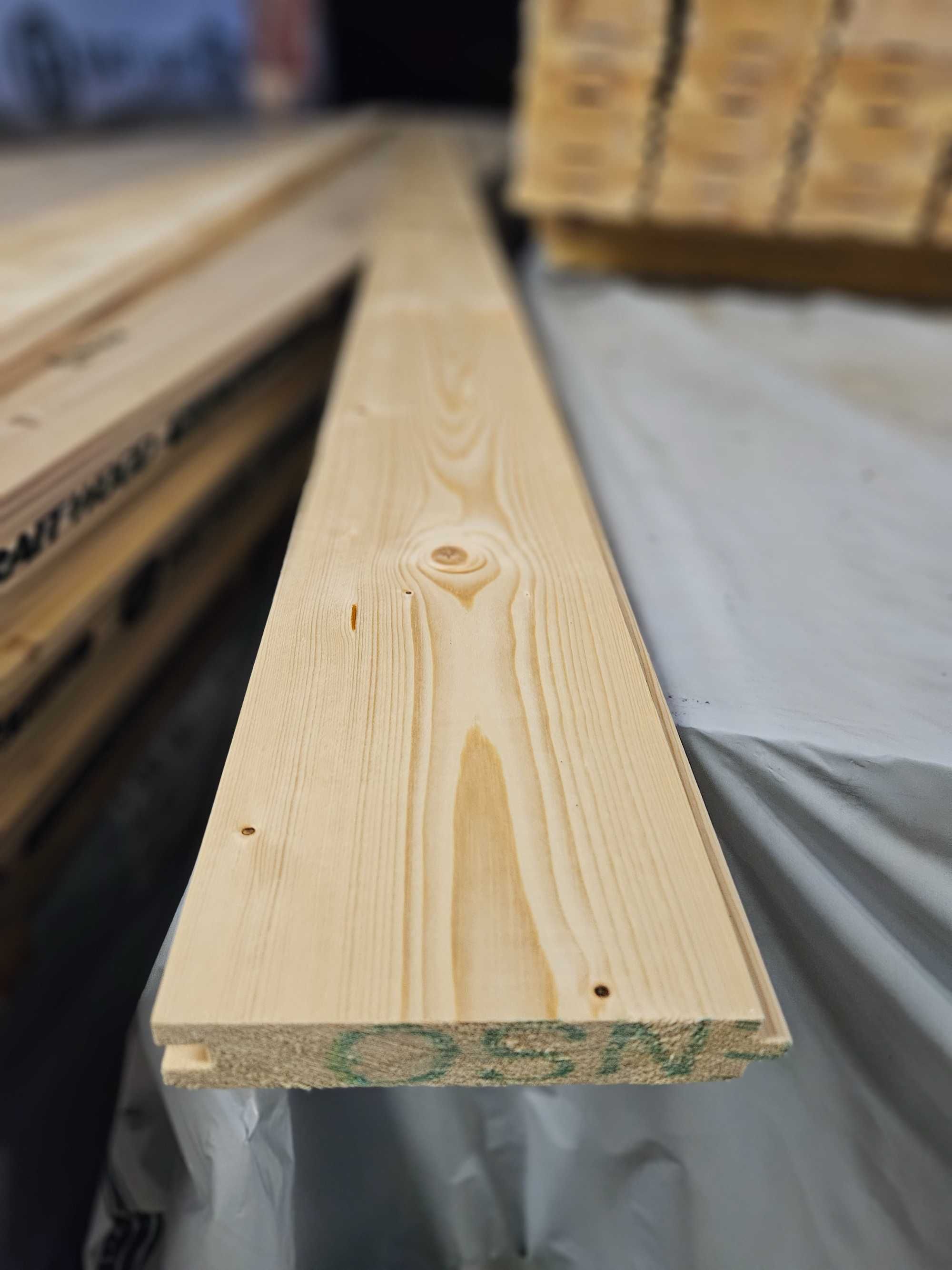 Deska stropopodłoga | 27x146mm AB | świerk skandynawski