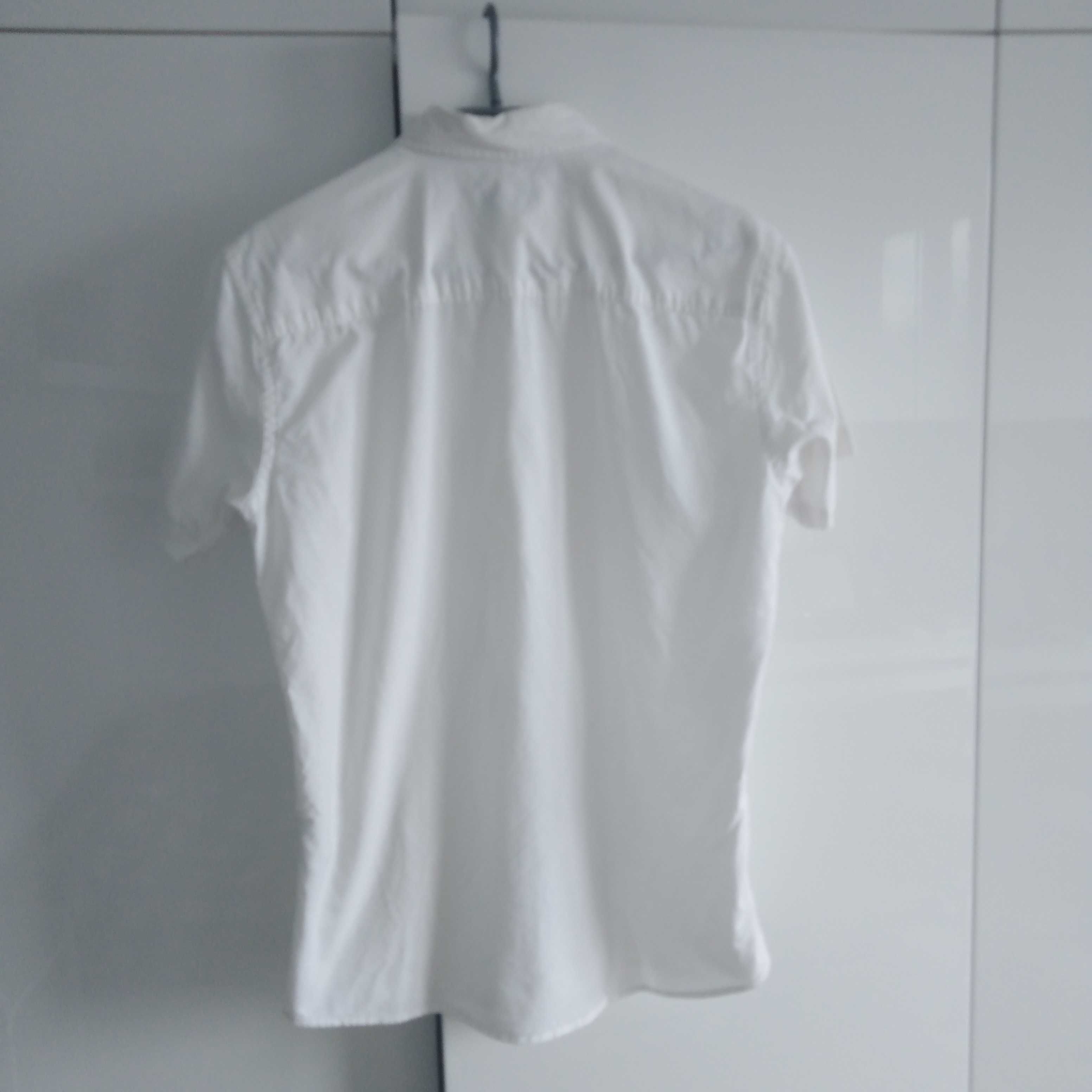 Koszula bawełniana rozpinana  z krótkim rękawem rozmiar S