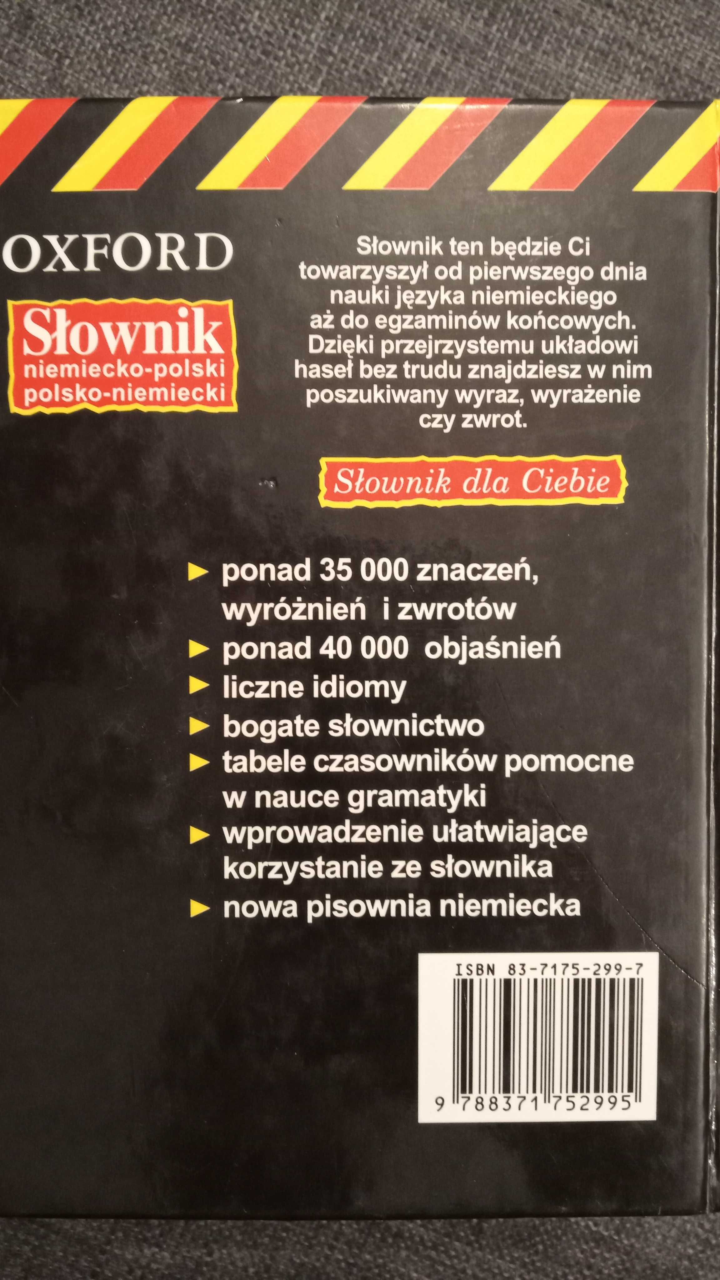 Słownik niemiecko-polski polsko-niemiecki Oxford