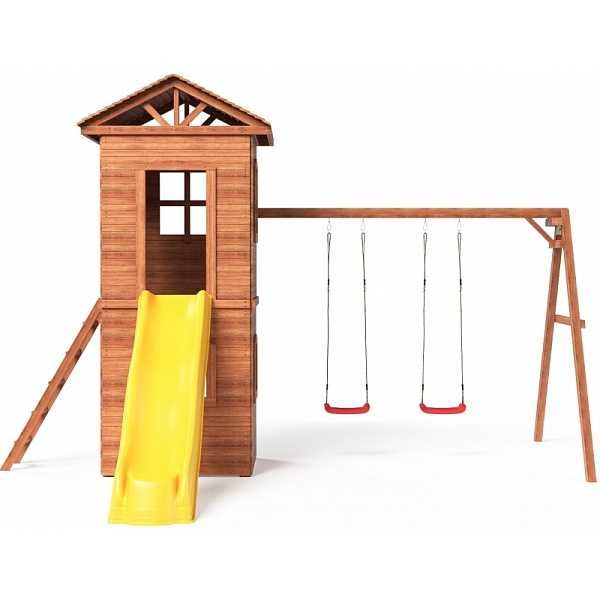 Дитячий ігровий майданчик-будиночок SportHouse-21 гойдалки та гірка