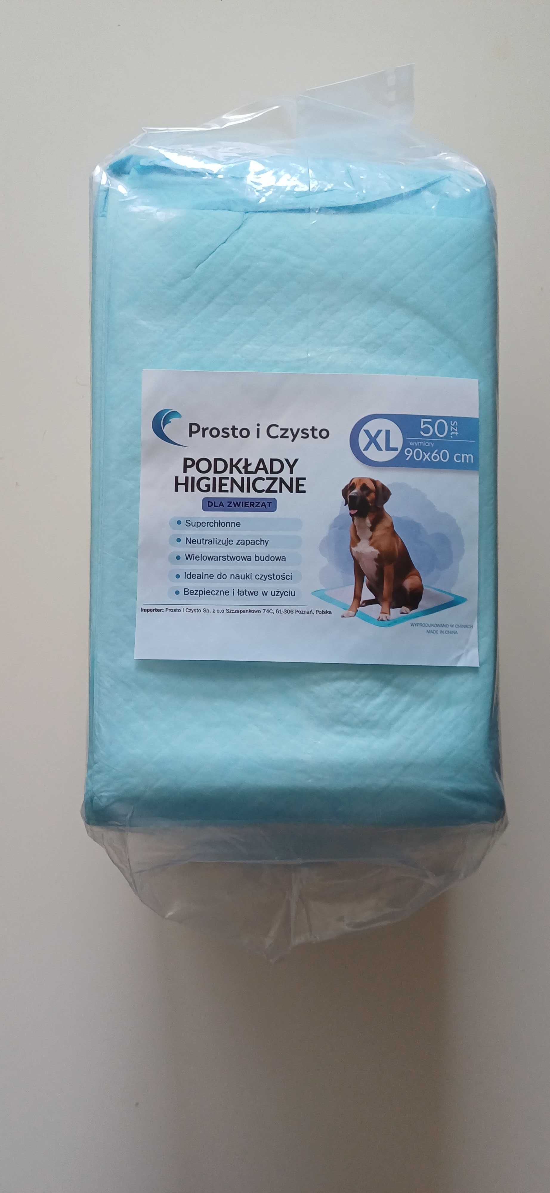 Podkłady higieniczne, maty dla psa XL- 60x90cm 50 sztuk, NOWE