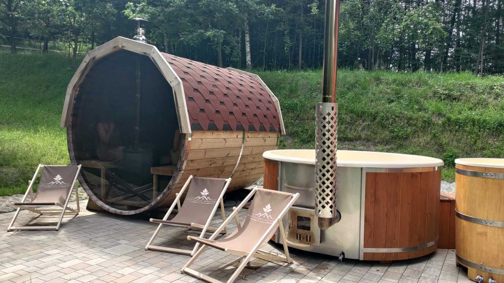 DOMEK W LESIE PANIENSKI KAWALERSKI bania, sauna, balia, na wyłączność