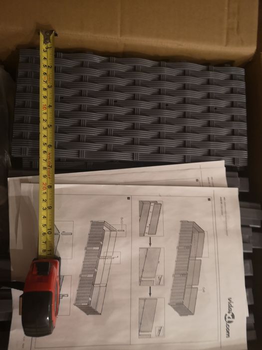 Nowa donica do podwyższonej  rabaty vidalx szara 120 cm