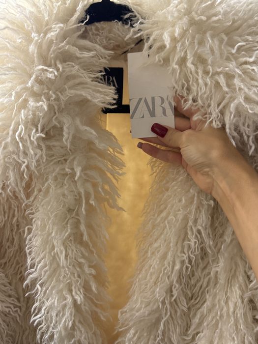 Шубка искусственная  zara шуба