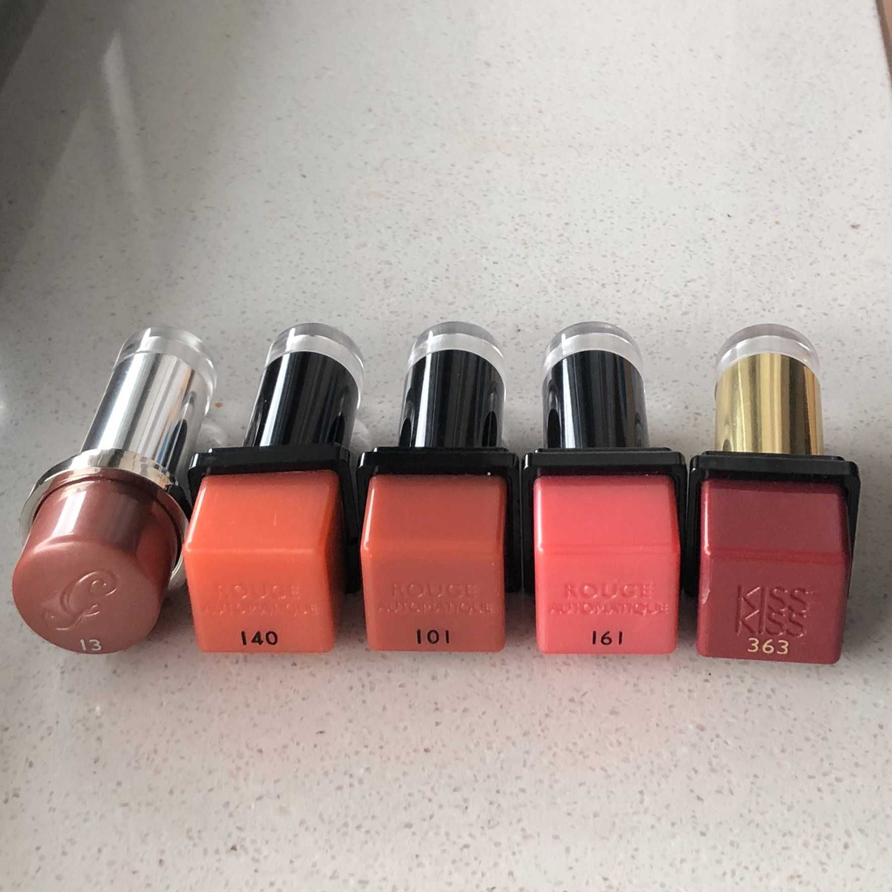 szminki Guerlain pomadki nude czerwone Rouge G automatique KissKiss