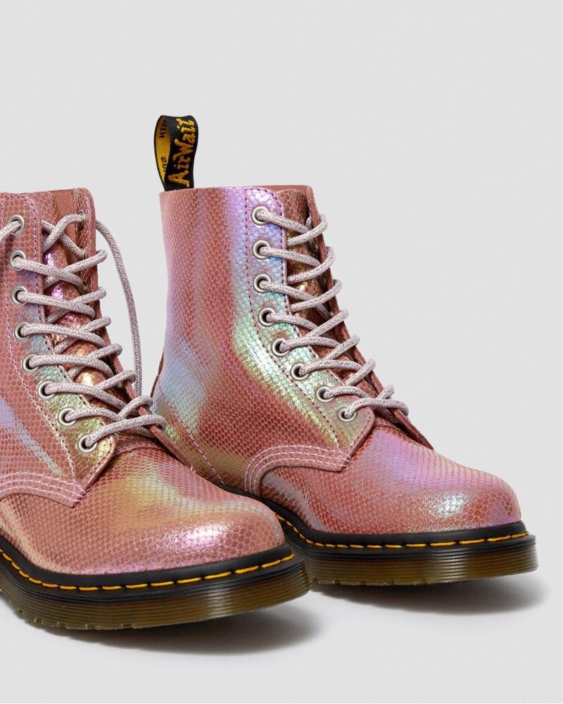 Ботинки, чоботи, сапоги , мартинси dr martens pink iridescent