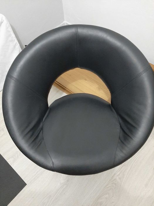 Banco giratório preto