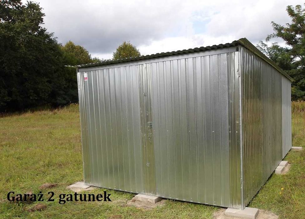 Garaż blaszany 3x5 Blaszak WZMOCNIONY Garaże blaszane Dostawa Montaż