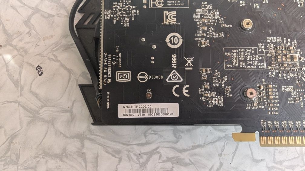 Msi geforce gtx 750ti tf 2gb gddr5