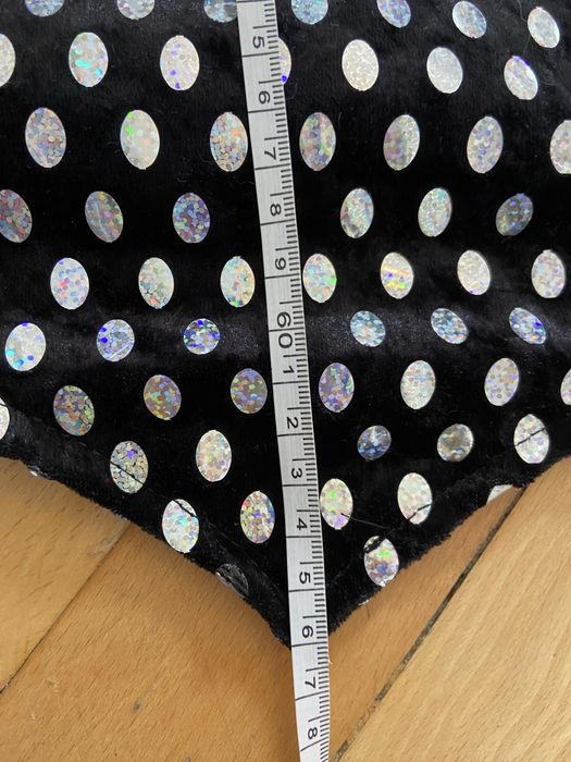 Der karnevalswierts rozm 60 kamizelka  czarna cekiny klaun clown