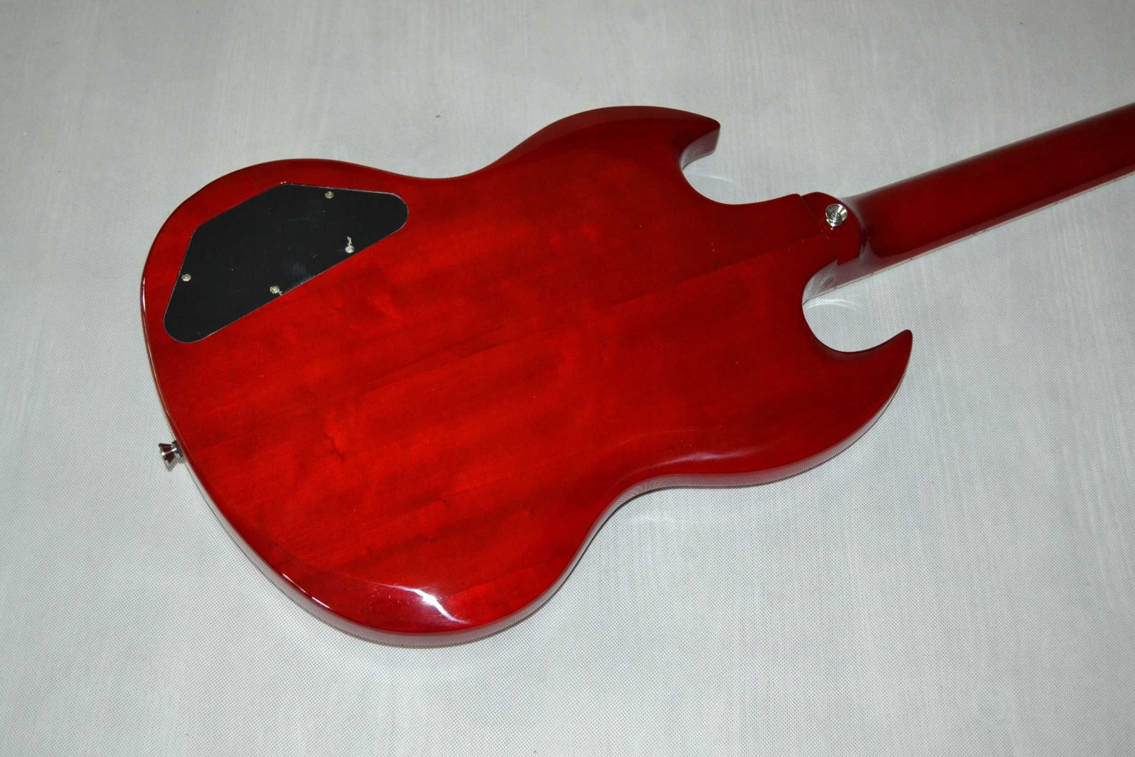 Harley Benton DC-580 CHERRY nowa gitara elektryczna SG - ustawiona!