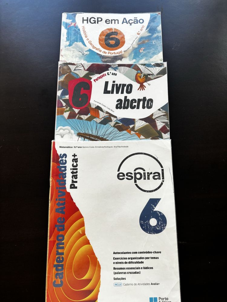 Cadernos de atividades 6 ano